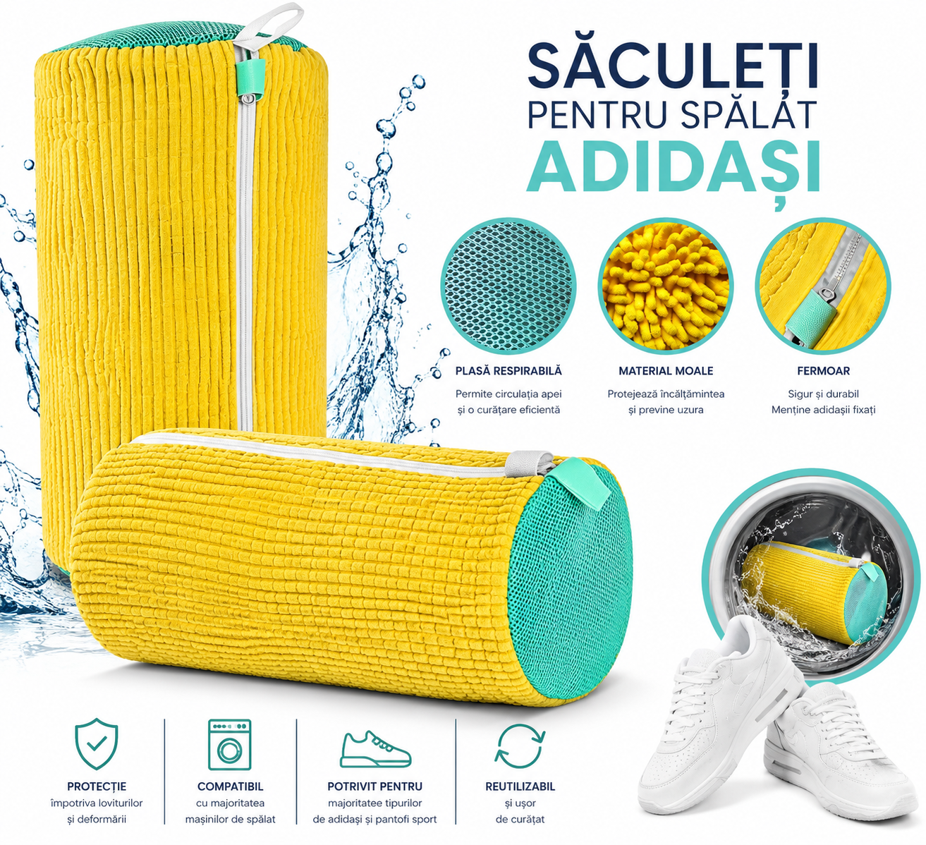 Saculeti De Spalat Incaltaminte 1+1 GRATIS