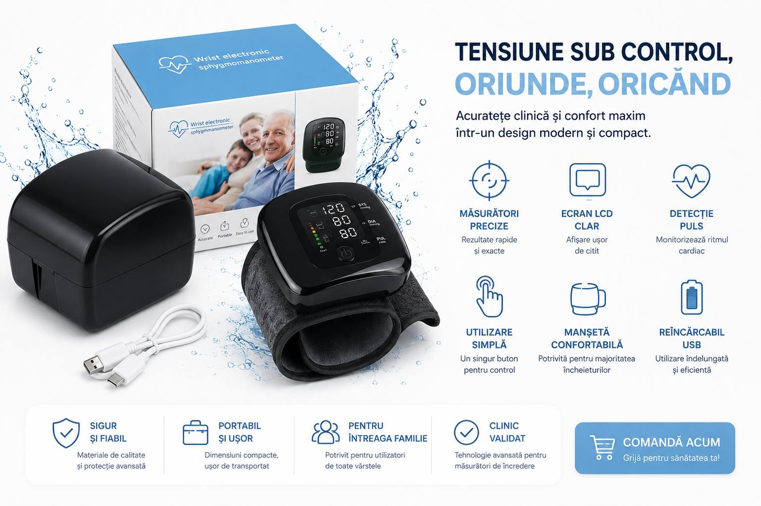 Tensiometru Digital cu 35% REDUCERE! 🩺 Ai grijă de sănătatea ta